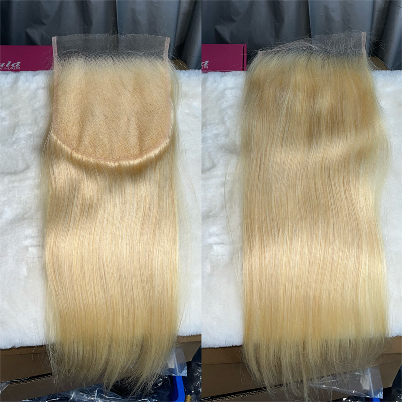 #613 HD Lace Closure Virgin Hair Natural Straight Lace Frontal Closure - 图片 7